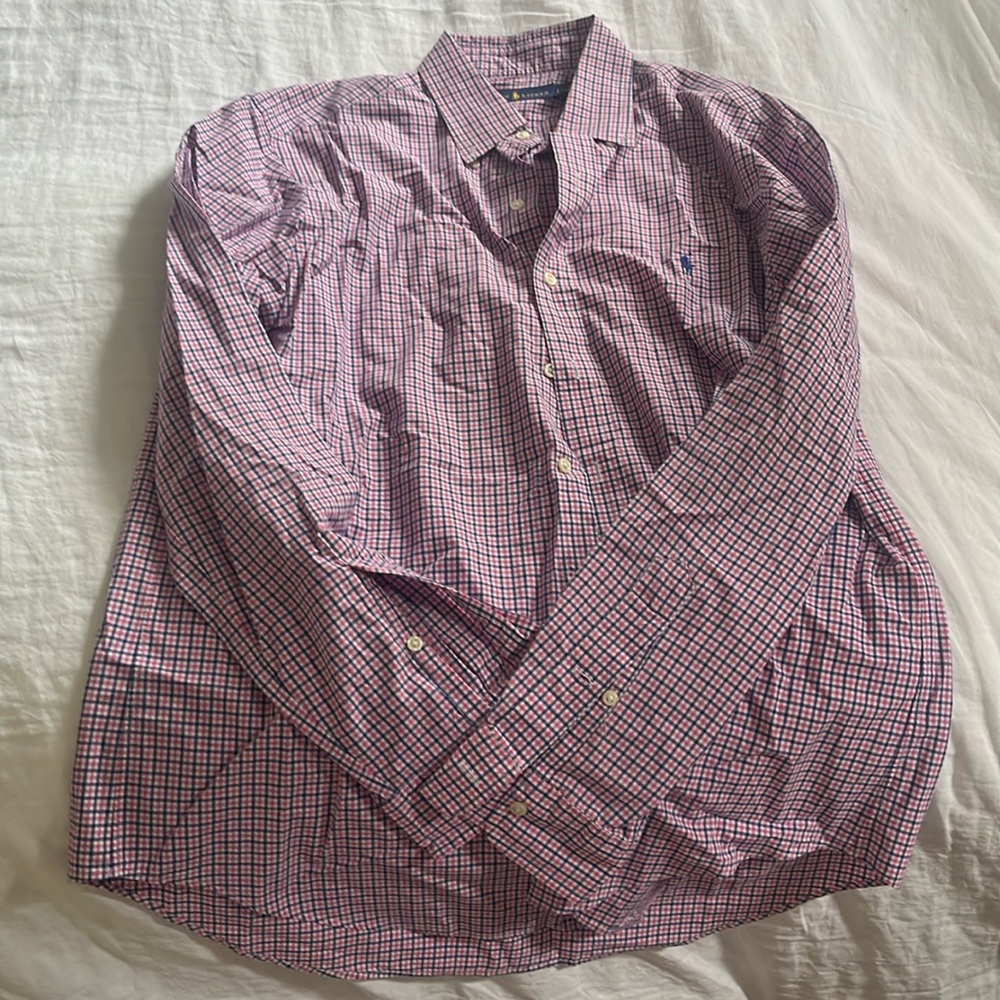 Men’s Ralph Lauren Checkered Button Down - L